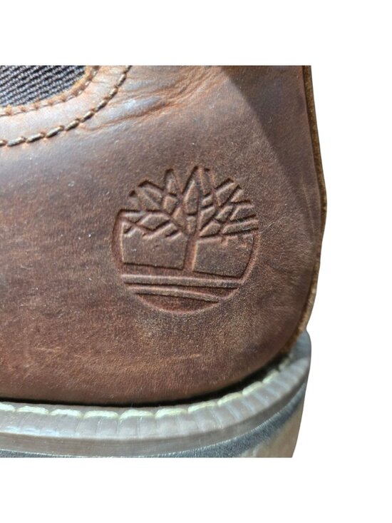 Timberland Larchmont Chelsea Boots Brown Leather Quality Size 10.5 main image 4